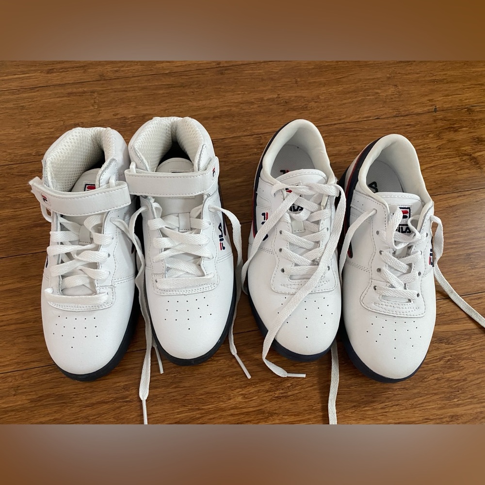 Two Pairs Brand New Boys Fila Sneskers Size US 2.5 / 3